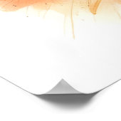 Schattige Fox met Floral Crown poster (Hoek)