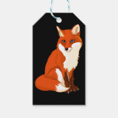 Schattige Fox Sitting Custom Gift Labels Cadeaulabel (Voorkant)