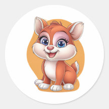 Schattige Fox Sticker - Schattigee Cartoon Animal 
