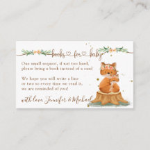 Schattige Fox-thema boeken voor Baby Kaart