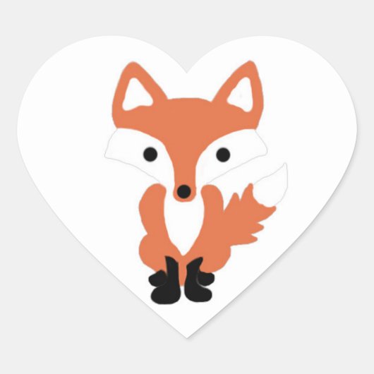 Schattige Fox Woodland Dierlijke Stickers (Voorkant)