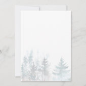 Schattige Fox Woodland Spring Baby shower Kaart (Achterkant)