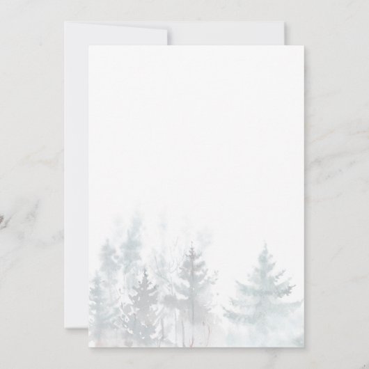 Schattige Fox Woodland Spring Baby shower Kaart (Achterkant)