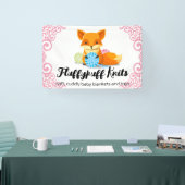 Schattige foxgaren breien haken handspun spandoek (Beurs)