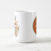 schattige foxliefhebbers voegen monogram toe koffiemok (Center)