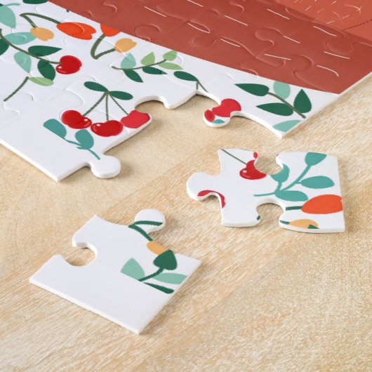  schattige foxwolf en haar baby legpuzzel (Zijkant)