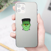 Schattige Frankenstein Head Sticker (Telefoon)