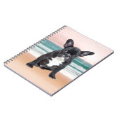 Schattige Frans Bulldog Beach Zonnewater Notitieboek (Linkerzijde)