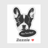 Schattige Frans Bulldog Dog Talk Sticker (Vel)