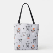 Schattige Frans Bulldog Hondenliefhebber Pet Theme Tote Bag (Achterkant)