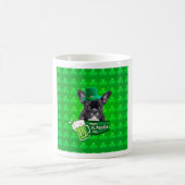 Schattige Frans Bulldog Puppy Pet St. Patrick Day Koffiemok (Center)