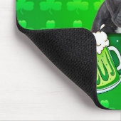 Schattige Frans Bulldog Puppy Pet St. Patrick Day Muismat (Hoek)