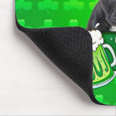 Schattige Frans Bulldog Puppy Pet St. Patrick Day Muismat (Hoek)