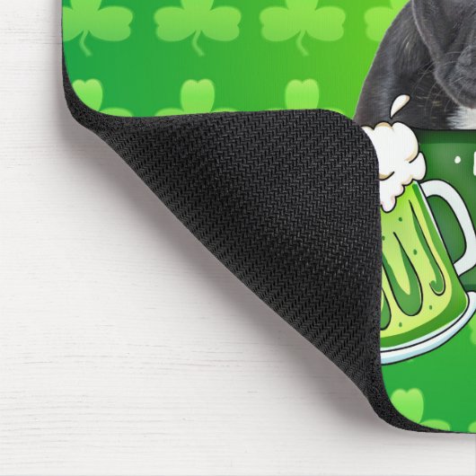 Schattige Frans Bulldog Puppy Pet St. Patrick Day Muismat (Hoek)