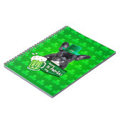 Schattige Frans Bulldog Puppy Pet St. Patrick Day Notitieboek (Linkerzijde)