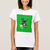 Schattige Frans Bulldog Puppy Pet St. Patrick Day T-shirt (Voorkant)