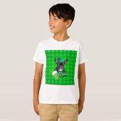 Schattige Frans Bulldog Puppy Pet St. Patrick Day T-shirt (Voorkant volledig)