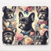 Schattige  Frans Bulldog schilderij Muismat (Voorkant)