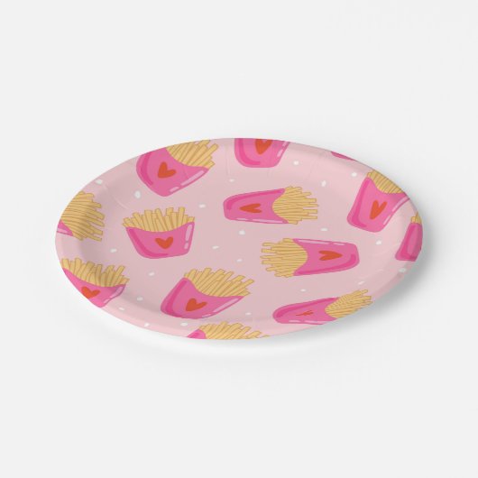 Schattige Frans Fries Papier Bord (Gekanteld)