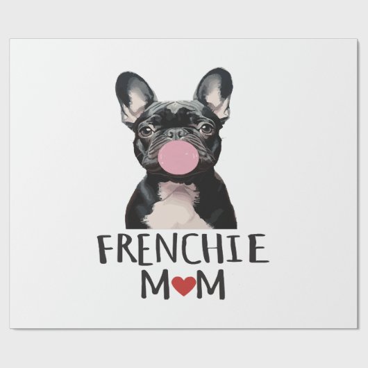 Schattige Franse buldog Cadeaupapier (Vlak)