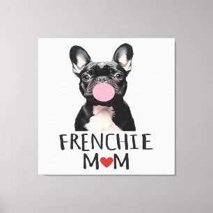 Schattige Franse buldog Canvas Afdruk
