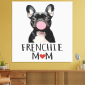 Schattige Franse buldog Canvas Afdruk (Insitu (Woonkamer))