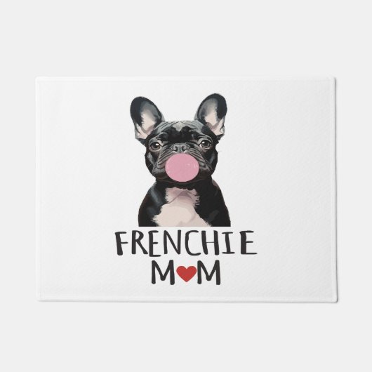 Schattige Franse buldog Deurmat (Voorkant)