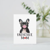 Schattige Franse buldog Informatiekaartje (Staand voorkant)