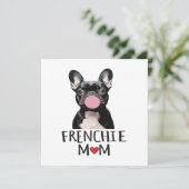 Schattige Franse buldog Kaart (Staand voorkant)