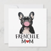 Schattige Franse buldog Kaart (Achterkant)
