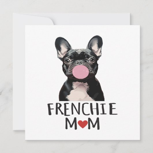 Schattige Franse buldog Kaart (Voorkant)