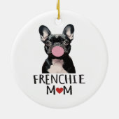 Schattige Franse buldog Keramisch Ornament (Achterkant)