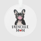Schattige Franse buldog Ornament (achterkant)