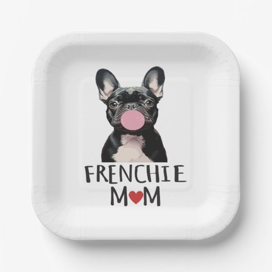 Schattige Franse buldog Papieren Bordje (Voorkant)