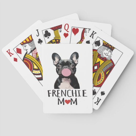 Schattige Franse buldog Pokerkaarten (Achterkant)