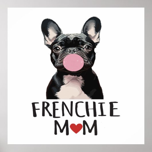 Schattige Franse buldog Poster (Voorkant)