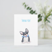 Schattige Franse buldog puppy dank je ansichtkaart Briefkaart (Staand voorkant)