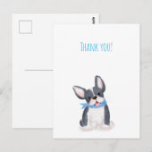 Schattige Franse buldog puppy dank je ansichtkaart Briefkaart (Voorkant / Achterkant)
