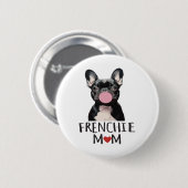 Schattige Franse buldog Ronde Button 5,7 Cm (Voorkant /achterkant)