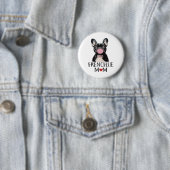 Schattige Franse buldog Ronde Button 5,7 Cm (In situ)