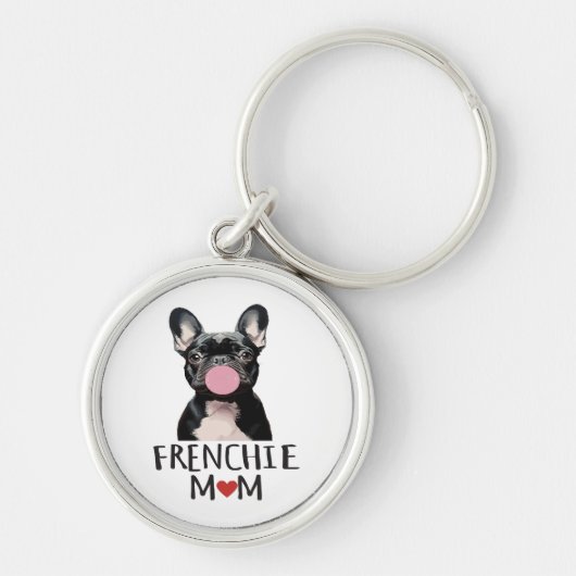 Schattige Franse buldog Sleutelhanger (Voorkant)
