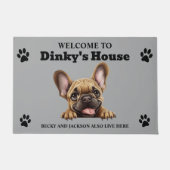 Schattige Franse Bulldog Deurmat (Voorkant)