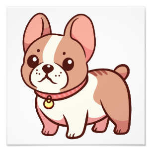 Schattige Franse Bulldog  Foto Afdruk