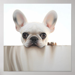 schattige Franse bulldog fotografie print