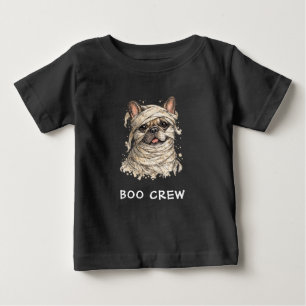 Schattige Franse Bulldog Halloween Mummie Boo Crew