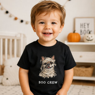 Schattige Franse Bulldog Halloween Mummie Boo Crew