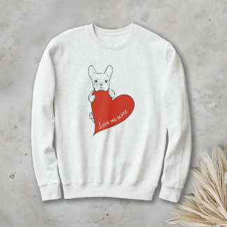 Schattige Franse Bulldog Heart Trui