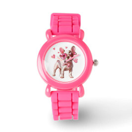 Schattige Franse Bulldog Kinderen Horloge