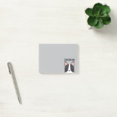 Schattige Franse Bulldog met gepersonaliseerde naa Post-it® Notes (Kantoor)