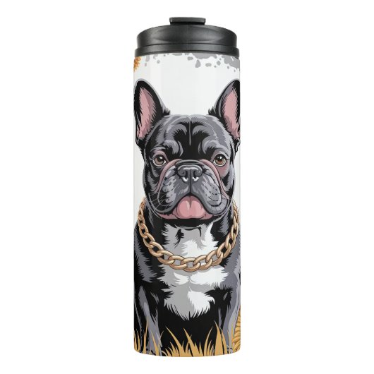 Schattige Franse Bulldog Moeder Thermosbeker (Voorkant)